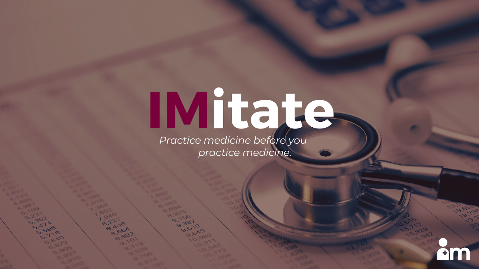 IMitate medical simulation platform mockups